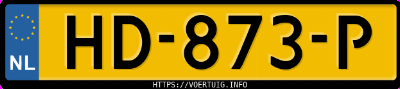 Kenteken afbeelding van HD873P, rode Audi R8
