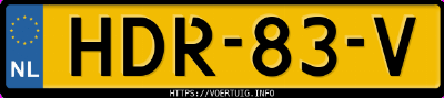 Kenteken afbeelding van HDR83V, grijze Audi Q6 Suv E-Tron S Edition