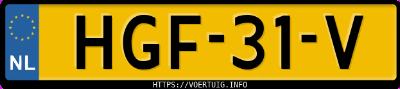 Kenteken afbeelding van HGF31V, grijze Audi Q4 45 E-Tron Quattro