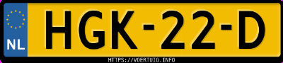 Kenteken afbeelding van HGK22D, witte Audi A6 Avant 55 Tfsi E Quattro