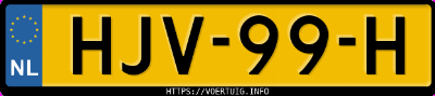 Kenteken afbeelding van HJV99H, blauwe Audi Q6 Suv E-Tron Quattro Performance