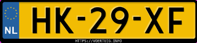 Kenteken afbeelding van HK29XF, grijze Audi 80 Cd 85 Kw