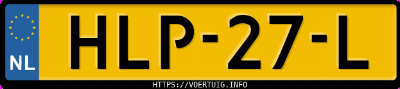 Kenteken afbeelding van HLP27L, zwarte Audi A5 Sportback 35tfsi 35 Tfsi
