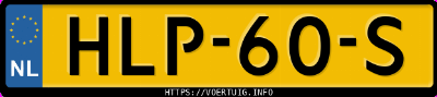 Kenteken afbeelding van HLP60S, zwarte Audi Q3 Sportback 35 Tfsi