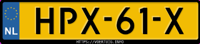 Kenteken afbeelding van HPX61X, blauwe Audi Q3 Sportback E-Tron