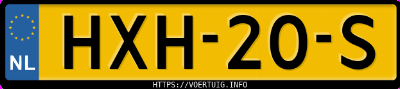 Kenteken afbeelding van HXH20S, bruine Audi A3 Sportback 1.4 Tfsi S Tronic Design+