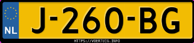 Kenteken afbeelding van J260BG, blauwe Audi A6 Avant Quattro 2.0tfsi
