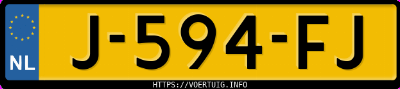 Kenteken afbeelding van J594FJ, grijze Audi A4 Avant 40tfsi 40 Tfsi