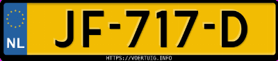 Kenteken afbeelding van JF717D, bruine Audi A6 Avant 3.0 Tdi S Tronic Business