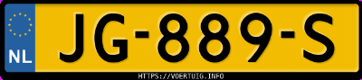 Kenteken afbeelding van JG889S, grijze Audi A3 Limousine 1.4 Tfsi S Tronic Design+