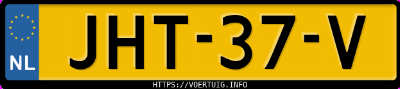 Kenteken afbeelding van JHT37V, grijze Audi A6 Av E-Tron