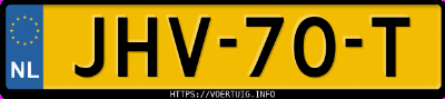 Kenteken afbeelding van JHV70T, blauwe Audi Q4 50 E-Tron Quattro