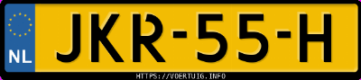 Kenteken afbeelding van JKR55H, grijze Audi A3 Sportback