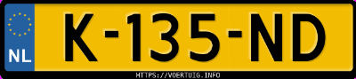 Kenteken afbeelding van K135ND, grijze Audi A6 Avant 3.0 Tdi S Tronic Business