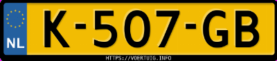 Kenteken afbeelding van K507GB, grijze Audi E-TRON 50 Quattro