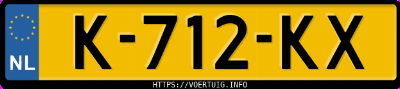 Kenteken afbeelding van K712KX, grijze Audi Q2 35 Tfsi