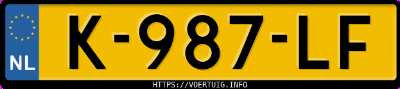 Kenteken afbeelding van K987LF, grijze Audi E-TRON 50 Quattro