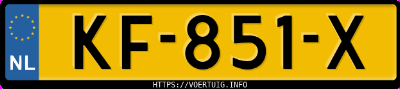 Kenteken afbeelding van KF851X, bruine Audi A6 Limousine 1.8 Tfsi S Tronic Business
