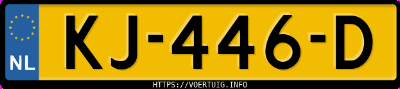 Kenteken afbeelding van KJ446D, grijze Audi A4 Limousine 2.0 Tdi Ultra S Tronic Comfort