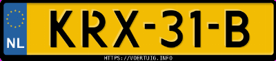 Kenteken afbeelding van KRX31B, grijze Audi Q8 60 Tfsi E Quattro