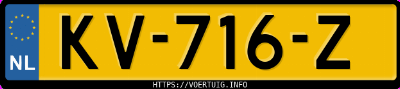 Kenteken afbeelding van KV716Z, grijze Audi Q7 E-Tron Quattro