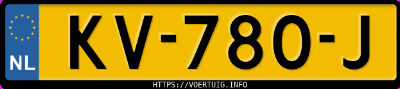 Kenteken afbeelding van KV780J, grijze Audi Q7 E-Tron Quattro