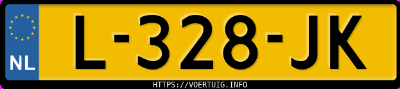 Kenteken afbeelding van L328JK, grijze Audi Q2 35 Tfsi