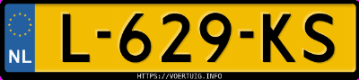 Kenteken afbeelding van L629KS, grijze Audi A2
