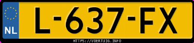 Kenteken afbeelding van L637FX, zwarte Audi A3 Sportback 30 Tfsi