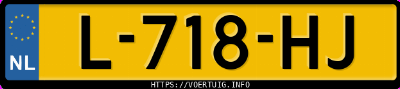 Kenteken afbeelding van L718HJ, zwarte Audi E-TRON Gt Quattro