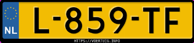 Kenteken afbeelding van L859TF, zwarte Audi Q5 50 Tfsi E 55 Quattro