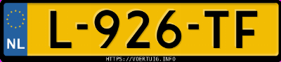 Kenteken afbeelding van L926TF, grijze Audi Rs 5 Sportback Rs5 Quattro Competition
