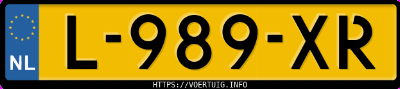 Kenteken afbeelding van L989XR, grijze Audi Q5