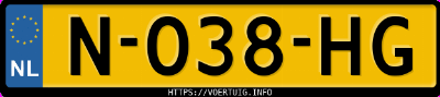 Kenteken afbeelding van N038HG, zwarte Audi Q4 35 E-Tron