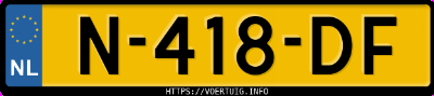Kenteken afbeelding van N418DF, grijze Audi Q3 Sportback 35 Tfsi