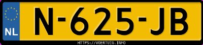 Kenteken afbeelding van N625JB, grijze Audi A3 1.4 Tfsi 5t