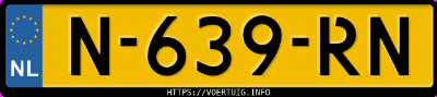 Kenteken afbeelding van N639RN, blauwe Audi E-TRON Sportback 55 Quattro