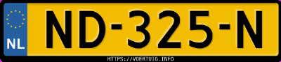 Kenteken afbeelding van ND325N, zwarte Audi A1 1.0tfsi
