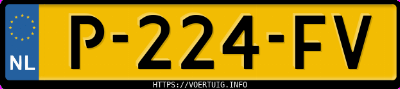 Kenteken afbeelding van P224FV, witte Audi E-TRON 50 Quattro
