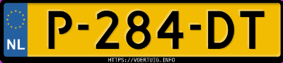 Kenteken afbeelding van P284DT, grijze Audi A4 Avant 35tfsi