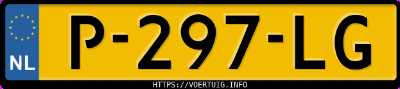 Kenteken afbeelding van P297LG, grijze Audi E-TRON 55 Quattro