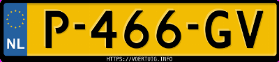 Kenteken afbeelding van P466GV, grijze Audi S6 Limousine Tdi Quattro
