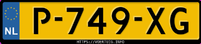 Kenteken afbeelding van P749XG, grijze Audi SQ8 Quattro