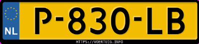 Kenteken afbeelding van P830LB, grijze Audi E-TRON Gt Quattro