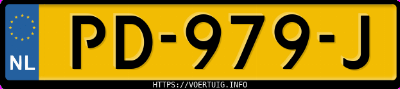Kenteken afbeelding van PD979J, blauwe Audi A5 Sportback 2.0 Tsi