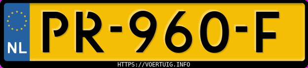 Kenteken afbeelding van PR960F, grijze Audi Q7 3.0tdi Quattro