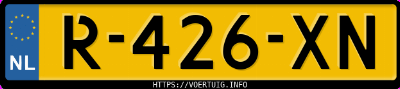 Kenteken afbeelding van R426XN, zwarte Audi Q2 35 Tfsi
