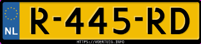 Kenteken afbeelding van R445RD, zwarte Audi E-TRON 55 Quattro