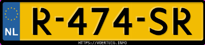Kenteken afbeelding van R474SR, zwarte Audi E-TRON 55 Quattro