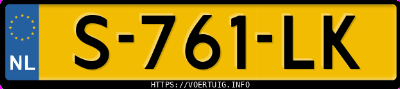 Kenteken afbeelding van S761LK, grijze Audi Q8 50 E-Tron Quattro